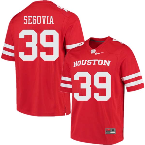 Men #39 Andrew Segovia Houston Cougars College Football Jerseys Sale-Red - Click Image to Close